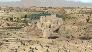 3d model of the Archaeological Castle at Salut, Oman, created by the Virtual Experience Company
